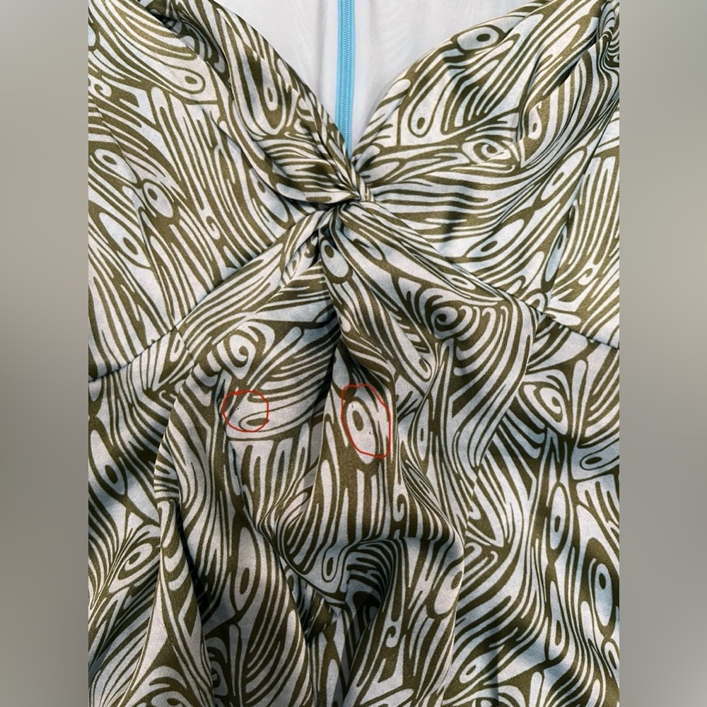 cinq a sept Green Swirl Midi Dress - Picture 15 of 16